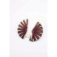 Derili Küpe - Bordo