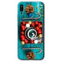 Huawei P20 Lite HD Baskılı Kılıf + 9D Tam Ekran Koruyucu - Christmas