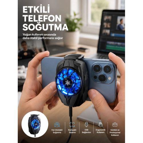 Telefon Soğutucu Fan Güçlü Motor Radyatör Cep Telefon Soğutma