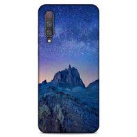 Lopard Xiaomi Mi 9 Uyumlu Kılıf Gece'S (40) Fit Silikon Kılıf Mavi Gece