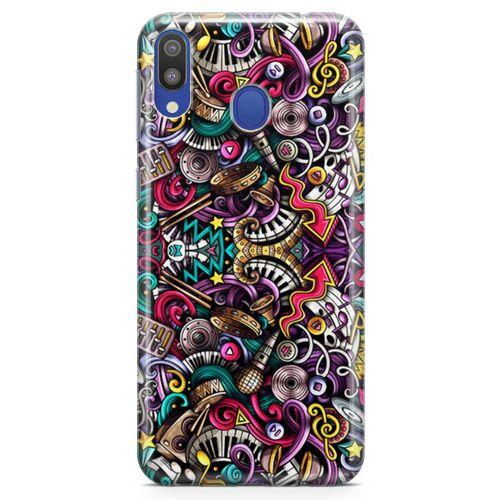 Samsung Galaxy M20 Kılıf Youtuber Doodle Arka Kapak Koruma Desenli Full Koruyucu