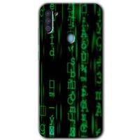 MRCİLETİSİM Samsung Galaxy M11 Kılıf Baskılı Kapak - Matrix +Tam Ekran Koruyucu
