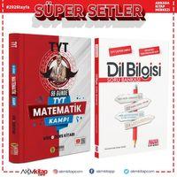 Bıyıklı Matematik 55 Günde TYT Matematik Kampı Video Ders Kitabı ve AKM Dil Bilgisi Soru Bankası Seti 2 Kitap