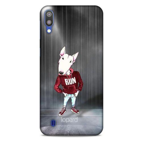 Samsung Galaxy M10 Kılıf FunnyMaX (41) Tank Kılıf Gri Bull Teriyer