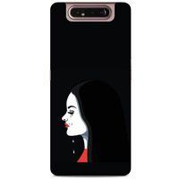 Samsung Galaxy A80 Kılıf Depresyon (29) Arka Koruma Kılıfı Pembe