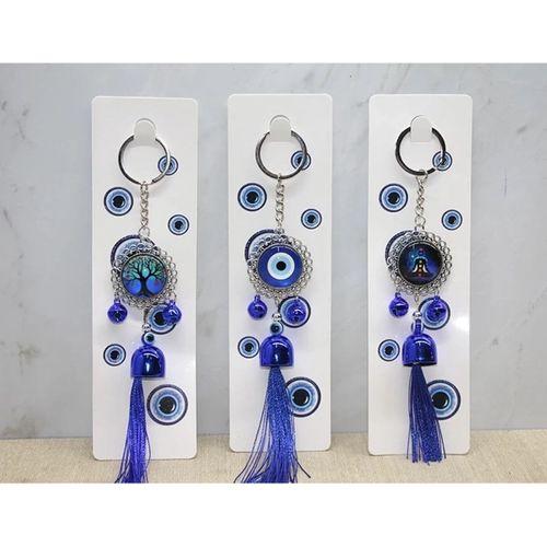 Metal Nazar Boncuğu Anahtarlık Alk3496
