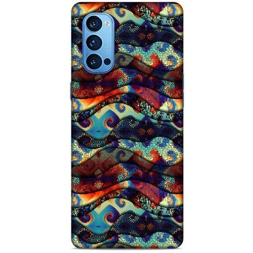 Oppo Reno 4 Pro Kılıf Baskılı Özel Seri Taşlı (41) Tank Kılıf