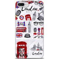iPhone 7 Plus Kılıf HD Baskılı Kılıf - London Set + Tam Ekran Koruyucu