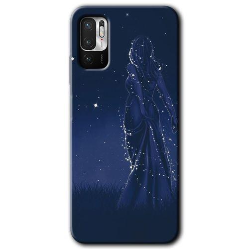 Xiaomi Poco M3 Pro HD Baskılı Kılıf + 9D Tam Ekran Koruyucu - Gecenin Kraliçesi