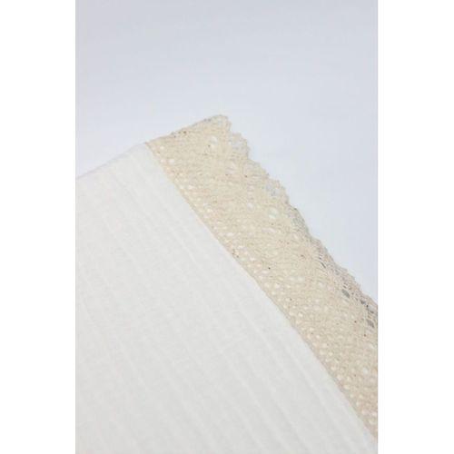Bistyle Bistyle Organik Müslin 80x90 Fistolu Battaniye 70112 Ekru