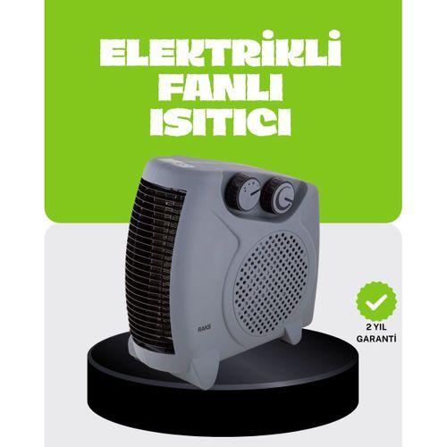 Güvenli Elektrikli Fanlı Isıtıcı Termostatlı Hızlı Isıtma