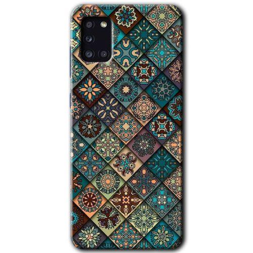 Samsung Galaxy A31 HD Baskılı Kılıf + 9D Tam Ekran Koruyucu - Mat Mandala