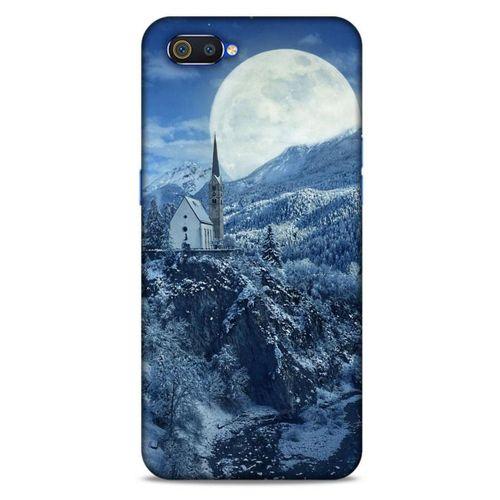 Oppo Realme C2 Kılıf Snowix (49) Ultra Silikon Kılıf Beyaz Mavi