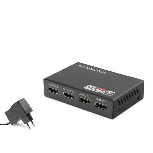Hdmi Splitter 1080P 3D 1 In 4 Out - Siyah HDX1286