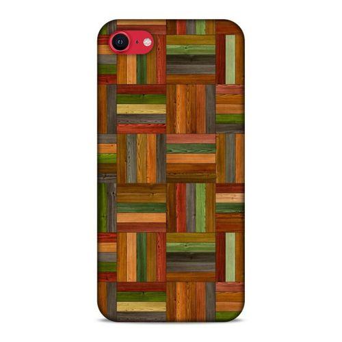 Lopard Apple iPhone SE 2020 Uyumlu Kılıf Wood'X (21) Koruyucu Kapak Baskılı
