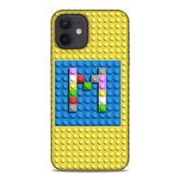 Lopard Apple iPhone 12 Uyumlu Kılıf BloX (24) Darbe Emici Kılıf M Harfi