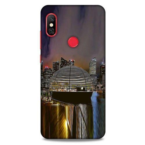 Xiaomi Mi A2 Lite Kılıf Dünya Mimarisi (49) Ultra Silikon Kılıf Apple Marina Bay