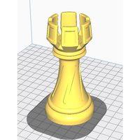 Satranç Kale Kalem Tutucu PLA Baskı 01156