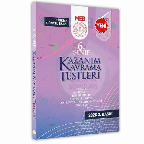 2026 6 Sınıf MEB Tüm Dersler Kazanım Kavrama Testleri KKT Yaprak Test Kitabı BASKI ÜCRETİ