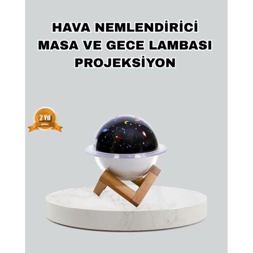 Aromaterapili Usb Hava Nemlendirici – Projeksiyon Işıklı, Sessiz Ve Şık Tasarım