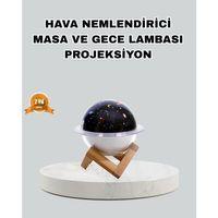 Aromaterapili Usb Hava Nemlendirici – Projeksiyon Işıklı, Sessiz Ve Şık Tasarım