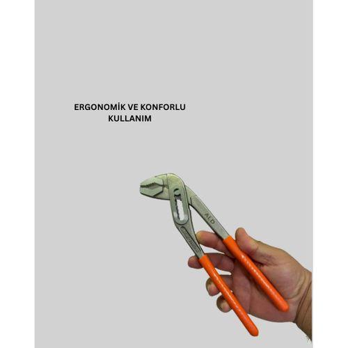 Ayarlanabilir Kurbağacık Pense Boru Anahtarı Çelik Malzeme