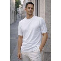 Beckett Reglan Kol İnce Triko Kısa Kollu Erkek T-Shirt - Ekru