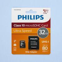 PHILIPS FM32MP45B, 32GB, SDHC, UHS-I, V10, Class10, MicroSD Kart Bellek (SD Adaptörlü)