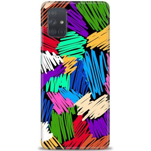 Samsung Galaxy A51 Kılıf HD Baskılı Kılıf - Karalama + Tam Ekran Koruyucu