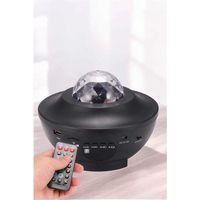 Projektör Yıldız Gece Lambası Disko Topu Bluetooth Bağlantılı Taşınabilir Şarjlı