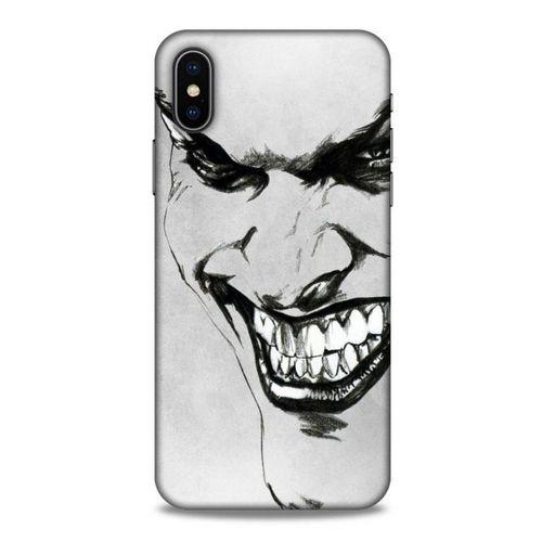 Apple Iphone X Uyumlu Kılıf Joker (8) Baskılı Kılıf Beyaz