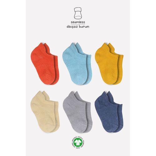 Bistyle Mix Penye Sneakers Çorap 6'Lı BS20101M Kremit