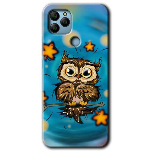 General Mobile GM 22 HD Baskılı Kılıf + 9D Tam Ekran Koruyucu - Owl Bird Stars