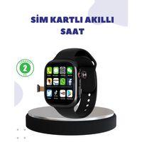 Sesli Arama Özellikli Sım Kartlı Siyah Akıllı Saat