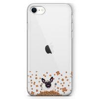Apple iPhone SE 2020 Kılıf Köpek Maması Pug Arka Kapak Koruma Desenli Full Koruyucu