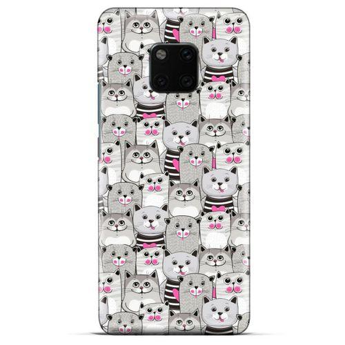 Lopard General Mobile GM 20 Pro Uyumlu Kılıf Kediler (32) Soft Silikon Kılıf Pembe Burun
