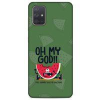 Frutix Karpuz 02 Samsung Galaxy A71 Kılıf Desenli Silikon