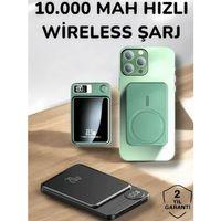 İos Uyumlu 22.5w Hızlı Şarj Magsafe Powerbank Dijital Göstergeli 10.000 Mah