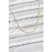 CM 14K Gold Renk Yılan Zincir Model Kadın Kolye