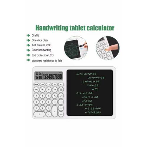 Çok Amaçlı Digital Hesap Makinesi Lcd Ekran Yazma Tableti Ofis Okul İçin Silinebilir El Yazısı Not Defteri