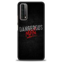 Huawei P Smart 2021 Kılıf HD Baskılı Kılıf - Dangerous Man + Tam Ekran Koruyucu