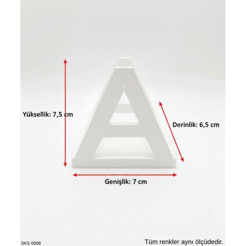 Turuncu A Harf Seklinde Mini Dekoratif Saksi Ismine Ozel Bas Harf Tasarim 75 Cm Masa Ustu Ofis Dekoru