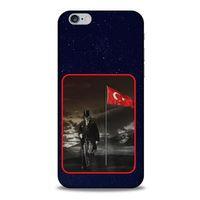 Apple Iphone 6 Kılıf Atatürk (40) Fit Silikon Kılıf Gece Yıldızlar