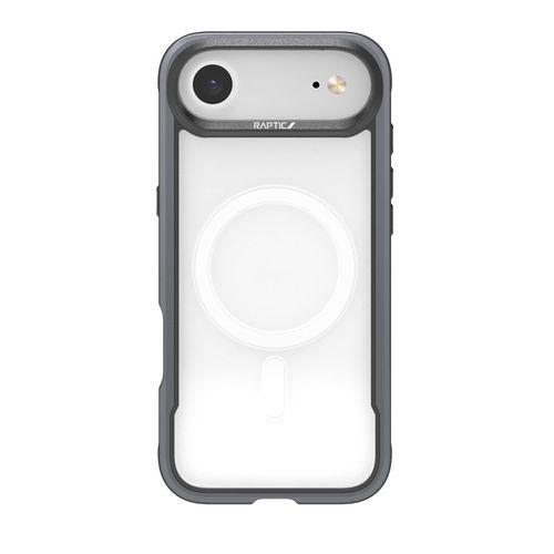 Apple iPhone 17 Air Kılıf M-safe Şarj Özellikli Airbagli Raptic Shield Serisi Şeffaf Arka Yüzey Kapak