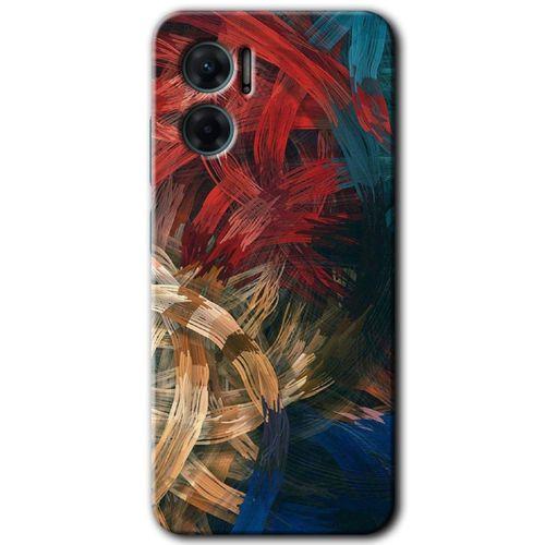 Xiaomi Redmi 10 5G HD Baskılı Kılıf + 9D Tam Ekran Koruyucu - Karma Boyalar