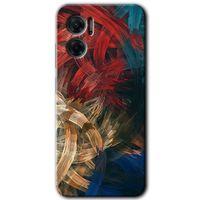 Xiaomi Redmi 10 5G HD Baskılı Kılıf + 9D Tam Ekran Koruyucu - Karma Boyalar