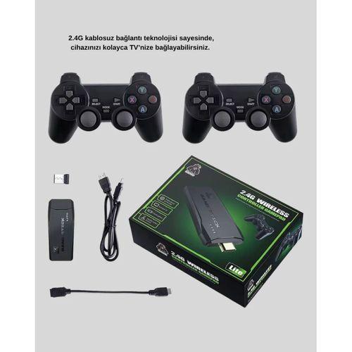 Kablosuz Taşınabilir Oyun Konsolu 2.4g Tv Bağlantılı Kompakt Tasarım