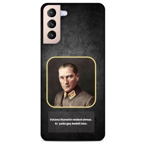 Lopard Samsung Galaxy S21 Plus Uyumlu Kılıf Atatürk (3) Kapak