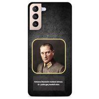 Lopard Samsung Galaxy S21 Plus Uyumlu Kılıf Atatürk (3) Kapak