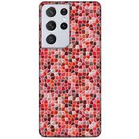 Lopard Samsung Galaxy S21 Ultra Uyumlu Kılıf Mermer Desenli (44) Tough Armor Kılıf
